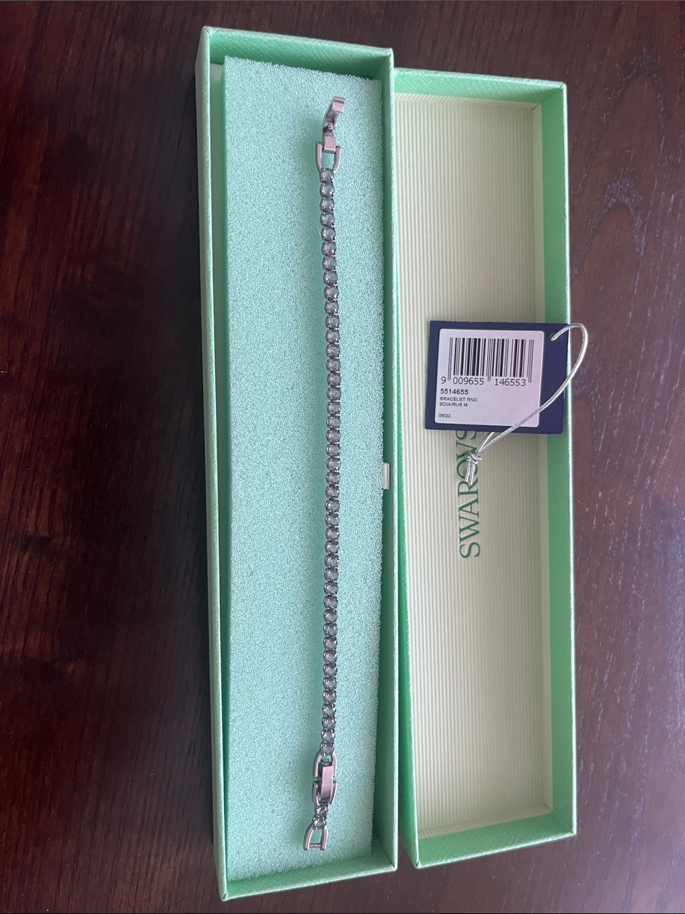 Swarovski Silver Crystal Link Bracelet
